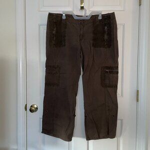 BeBop Brown Pants Capris Size 20
